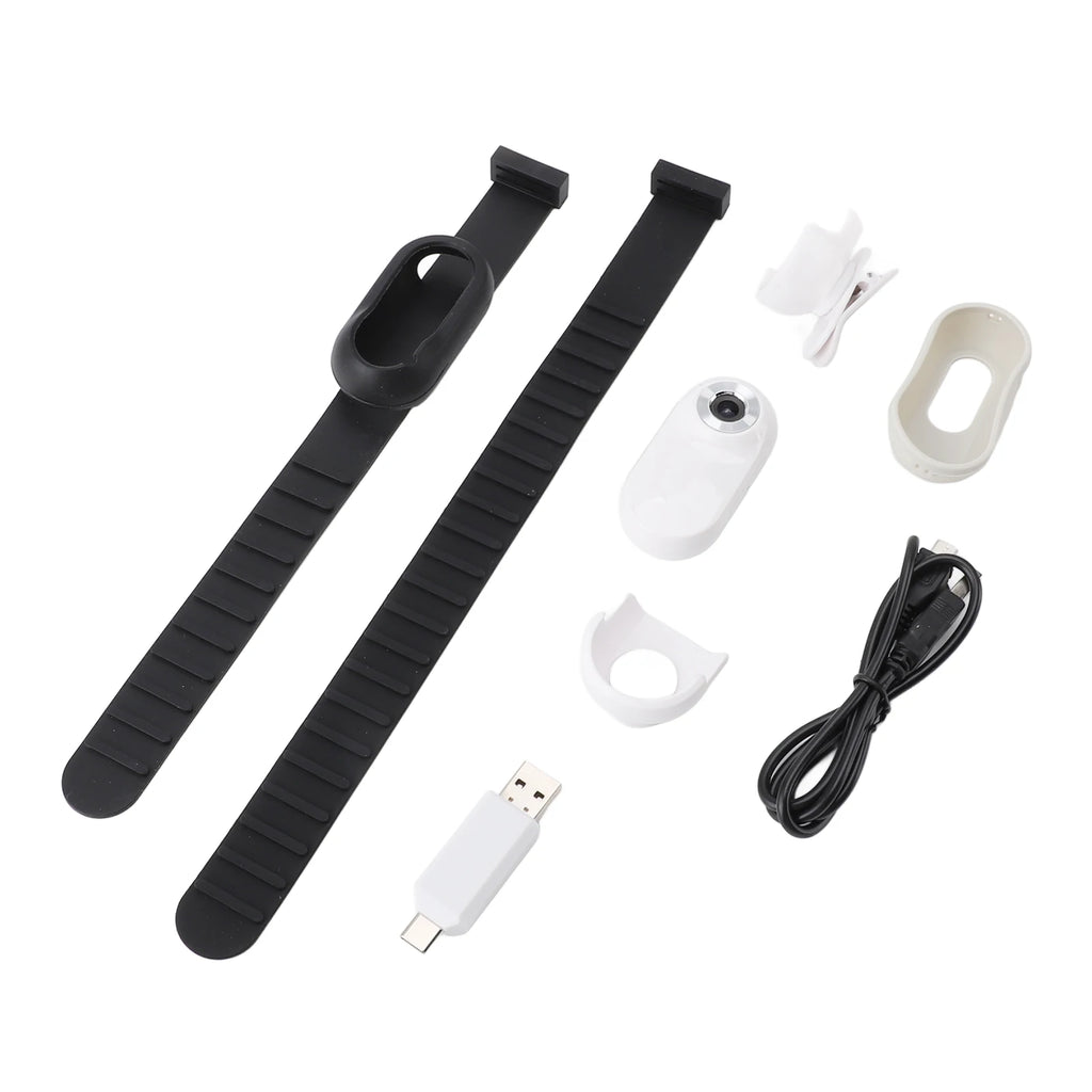 Pet Action Camera 170° Wide-Angle Pet Collar Camera Full HD 1080P Supports Memory Cards USB Rechargeable Portable For Dogs