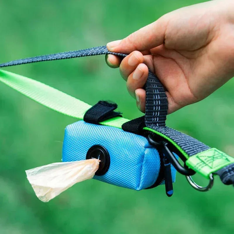 Portable Dog Poop Bag Dispenser – Waterproof Oxford Fabric Waste Bag Holder