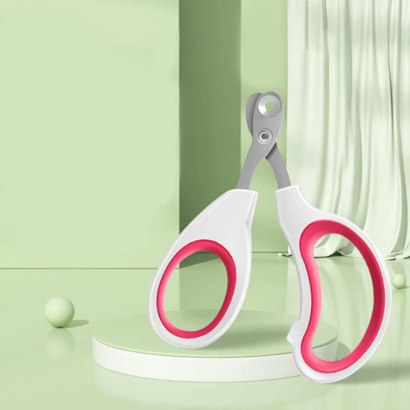 Circular Hole Pet Nail Scissors – Professional Dog & Cat Nail Clippers, Safe & Easy Toe Claw Trimmer for Small Pets, Anti-Slip Pet Grooming Tool