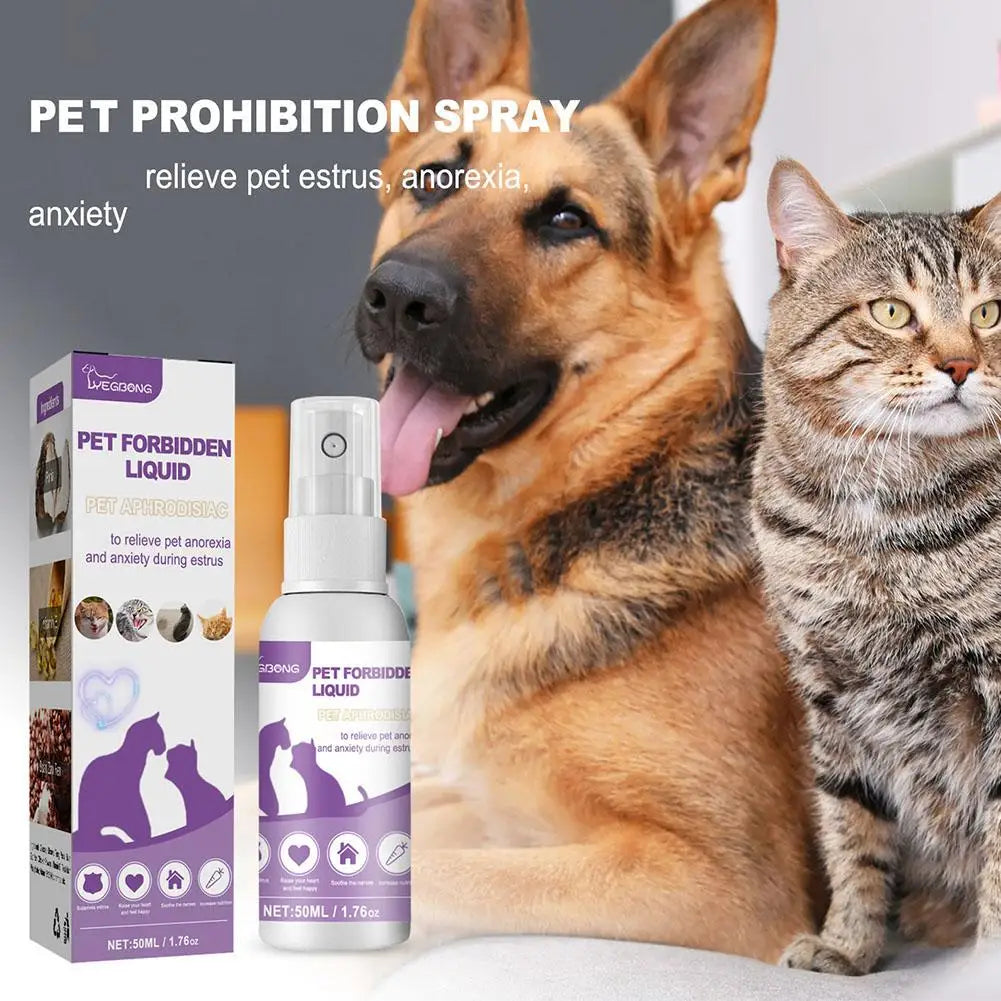 Pet Calming Pheromone Spray for Dogs and Cats | Anxiety Relief and Deodorizing Pet Care Spray