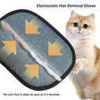 Electrostatic Pet Hair Remover Gloves – Reusable 2-in-1 Grooming & Lint Cleaning Mitt for Cats & Dogs