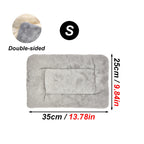 Reversible Plush Winter Pet Bed Mat for Small Animals | Soft Warm Sleeping Pad for Hamsters, Rabbits and Cats