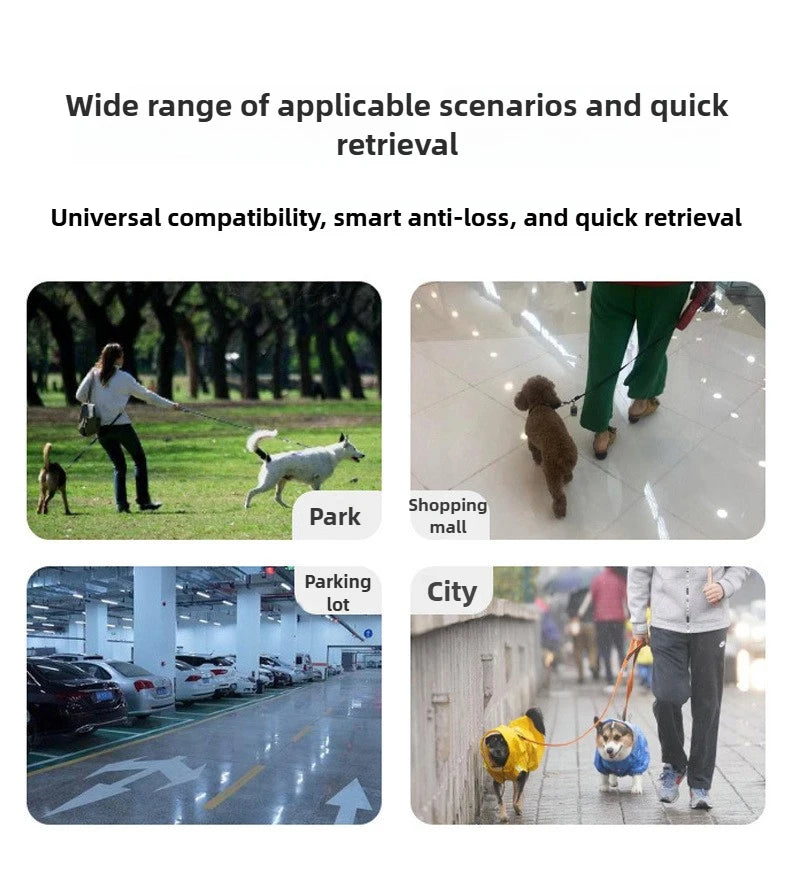 Bluetooth Pet GPS Tracker Collar for Dogs & Cats – Waterproof Locator