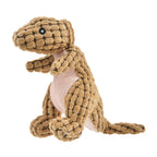 Plush Dinosaur Dog Toy with Squeaker – Interactive Chew Toy for Small Dogs & Cats