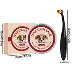 Pet Tear Stain Remover Paste for Dogs and Cats – Gentle Eye Cleaner and Eye Booger Remover with Soft Brush
