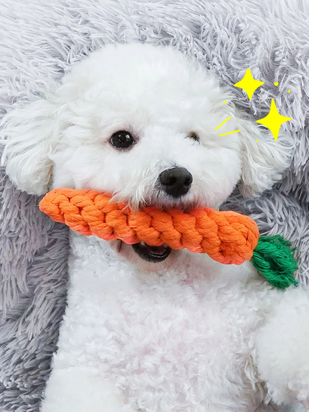 Hand-Woven Cotton Rope Knot Dog Toy – Bite Resistant Teeth Cleaning Chew Toy for Small and Medium Dogs