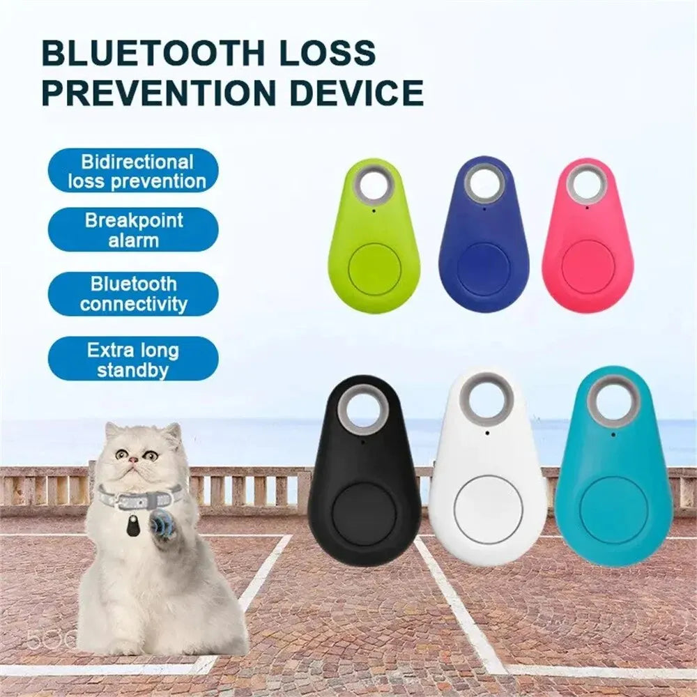 GPS Tracker Mini Smart Anti-Lost Bluetooth Finder for Pets Kids Bags Keys Wallet | Wireless Locator and Selfie Remote