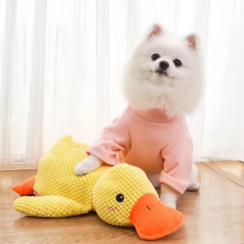 Duck Dog Toy Plush Chew Resistant Squeaky Toy – Soft Quacking Companion for Small and Large Dogs