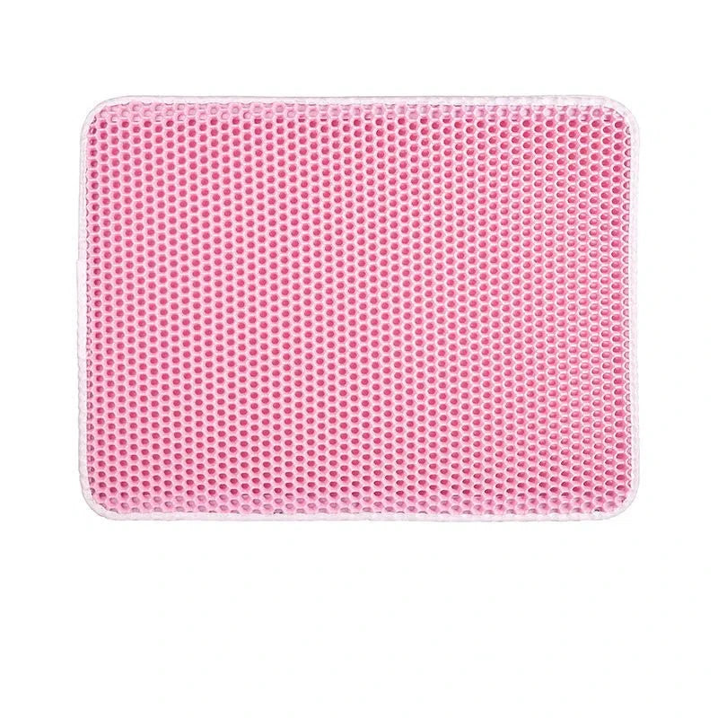 Double Layer Cat Litter Mat – Waterproof Non-Slip Litter Trapper Mat with EVA Honeycomb Design for Cat Litter Boxes