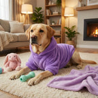 Winter Pet Dog Clothes Fleece Warm Hoodie For Medium Large Dogs Soft Dog Plush Outdoor Coat Labrador Golden Retriever Clothing