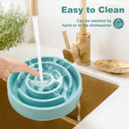 Slow Feeder Dog Bowl – Anti-Gulp Maze Design for Small, Medium & Large Dogs