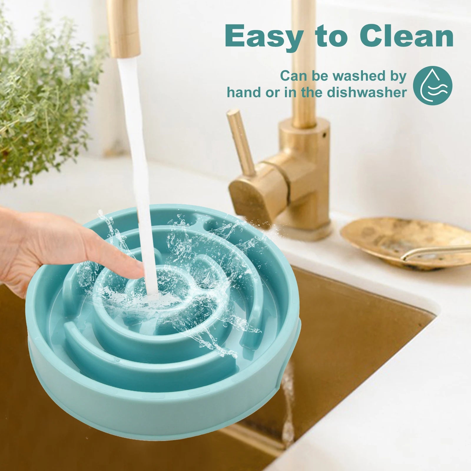 Slow Feeder Dog Bowl – Anti-Gulp Maze Design for Small, Medium & Large Dogs