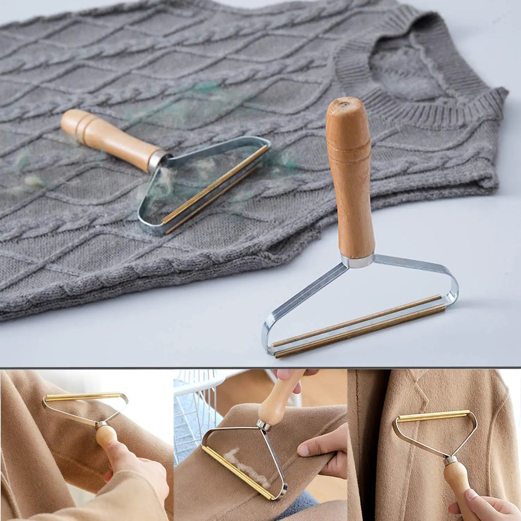 Portable Lint Remover Pet Hair Brush – Manual Fabric Shaver for Clothes, Sofa & Carpet Cleaning