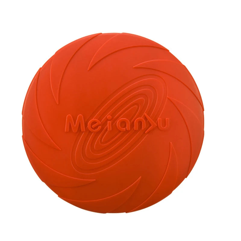 Silicone Dog Flying Disc Toy – Durable TPR Frisbee for Fetch, Outdoor Training & Interactive Play