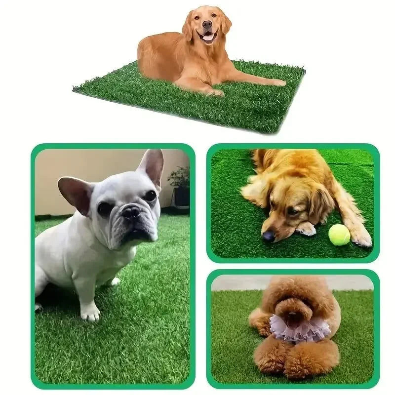 Artificial Grass Pet Lawn Mat – Washable and Reusable Dog Potty Training Grass Mat for Indoor and Outdoor Pets