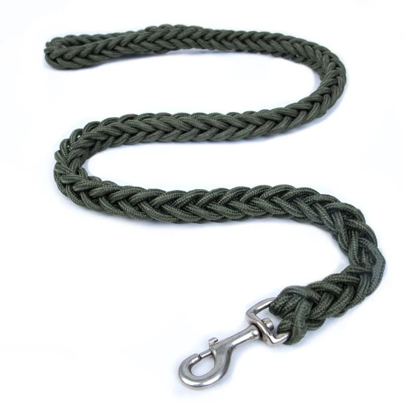 Heavy Duty Nylon Dog Training Leash for Medium & Large Dogs – Strong Braided Walking & Running Lead