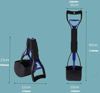 Dog Pooper Scooper with Long Handle – Easy Clean Pet Waste Picker Tool