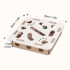 Interactive Cat Puzzle Toy – Felt Tunnel Maze Box with Bell Ball for Indoor Play