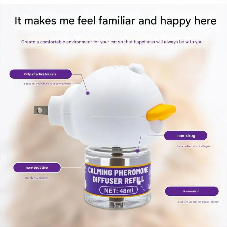 4-in-1 Pet Pheromone Diffuser for Cats andDogs | Electric Stress Relief & Calming Odorless Diffusion Set