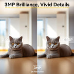 Boykeep 2K Pet Dog Camera with Phone App, 5G/2.4GHz WiFi Indoor Security Baby Camera, 360° Pan & Tilt, 2-Way Audio, Night Vision