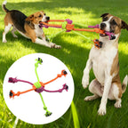 Durable Dog Rope Knot Toy – Bite Resistant Chew Rope for Tug, Teeth Cleaning & Interactive Play