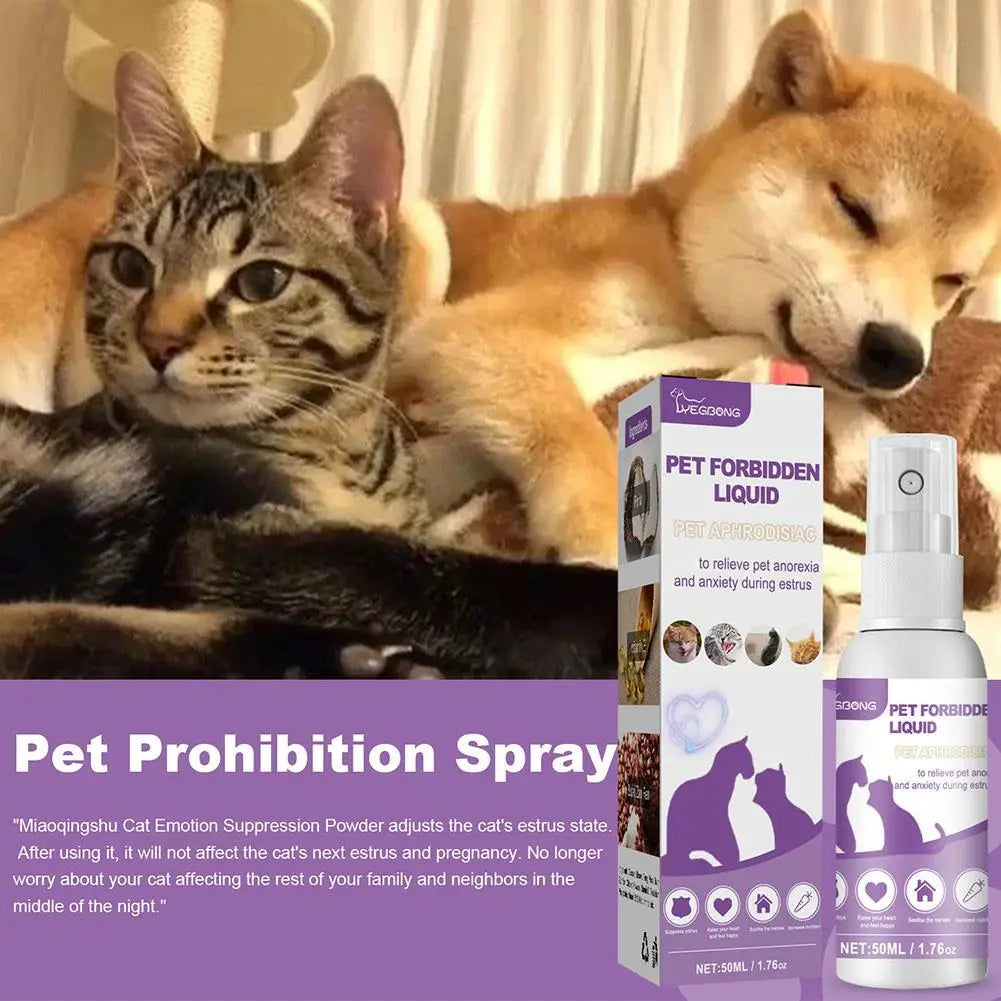 Pet Calming Pheromone Spray for Dogs and Cats | Anxiety Relief and Deodorizing Pet Care Spray