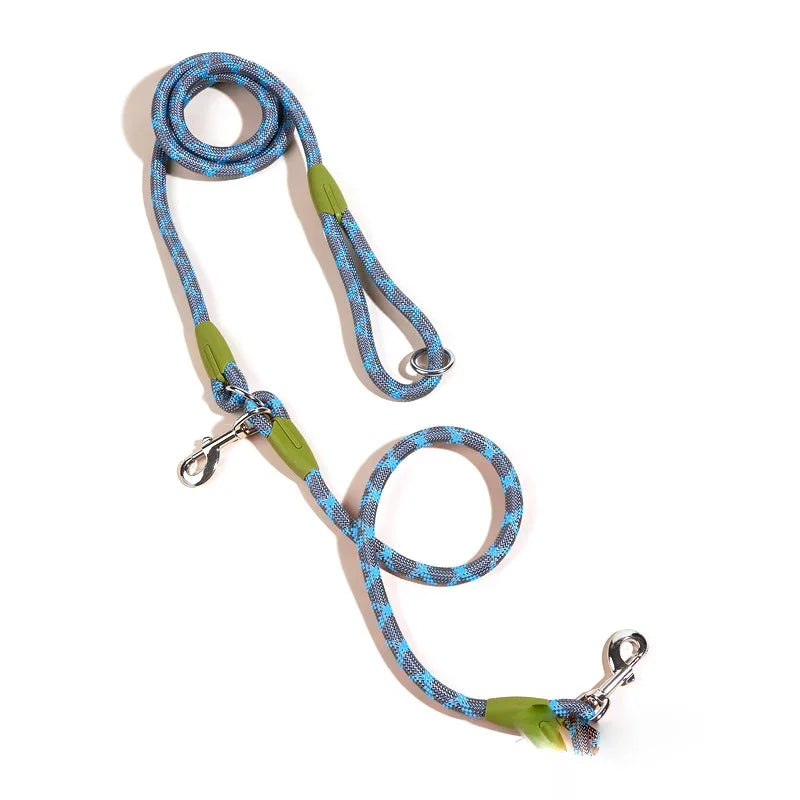 Hands Free Dog Leash Reflective Nylon Adjustable Running & Walking Leash for Small, Medium & Large Dogs