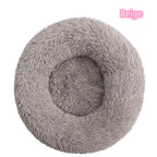 Super Soft Plush Cat Bed – Washable Donut Pet Bed for Cats and Small Dogs
