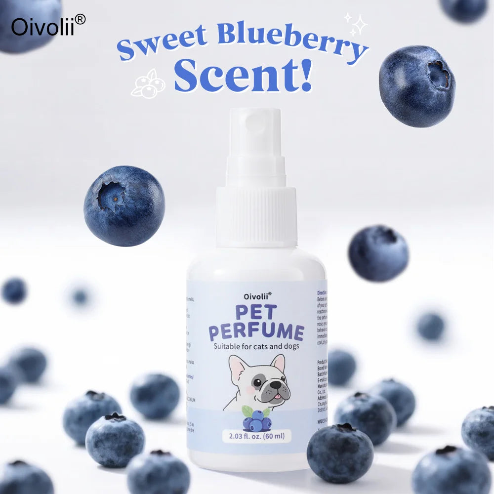 Pet Perfume Spray for Dogs and Cats | Plant-Based Long Lasting Deodorizing Floral Fruit Fragrance
