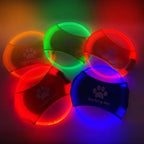LED Light Up Dog Flying Disc – 3 Mode Glowing Frisbee for Night Fetch, Training & Interactive Play