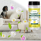 Carpet Deodorizing Powder – Powerful Pet Odor Eliminator & Lemon Carpet Freshener for Rugs, Sofas & Mattresses