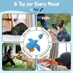 Interactive Plush Goose Dog & Cat Toy – Squeaky Chew & Tug Training Toy
