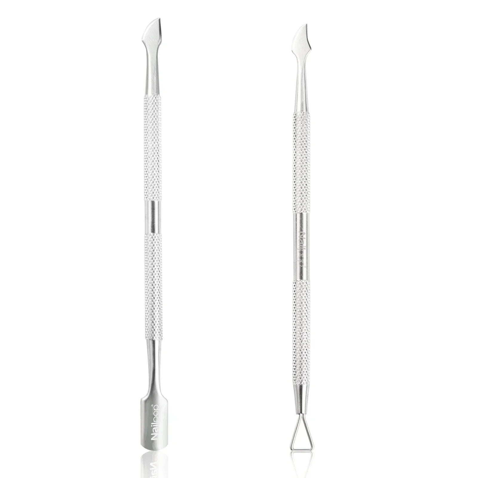 Nailpop Stainless Steel Cuticle Pusher Tool – Professional Nail Cleaner for Manicure & Pedicure, Nail Care & Dead Skin Remover Kit (NT-001-C)