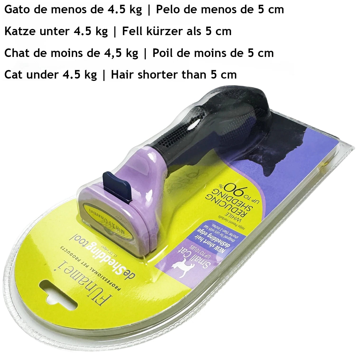 Dog & Cat Deshedding Grooming Brush | Undercoat Hair Remover Comb for Long & Short Hair