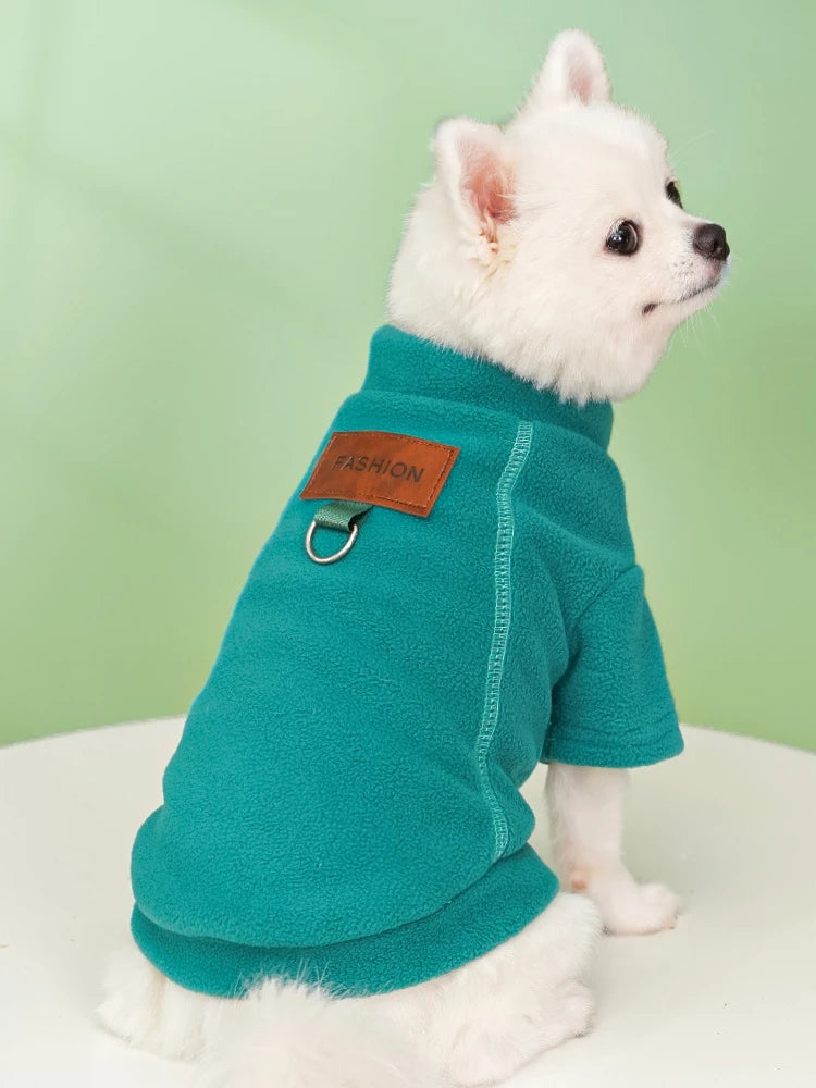 Winter Warm Dog Hoodies Pet Clothes for Small Dogs Fashion Solid Color Puppy Sweatshirt Soft Cat Pullovers Chihuahua Pet Hoodies