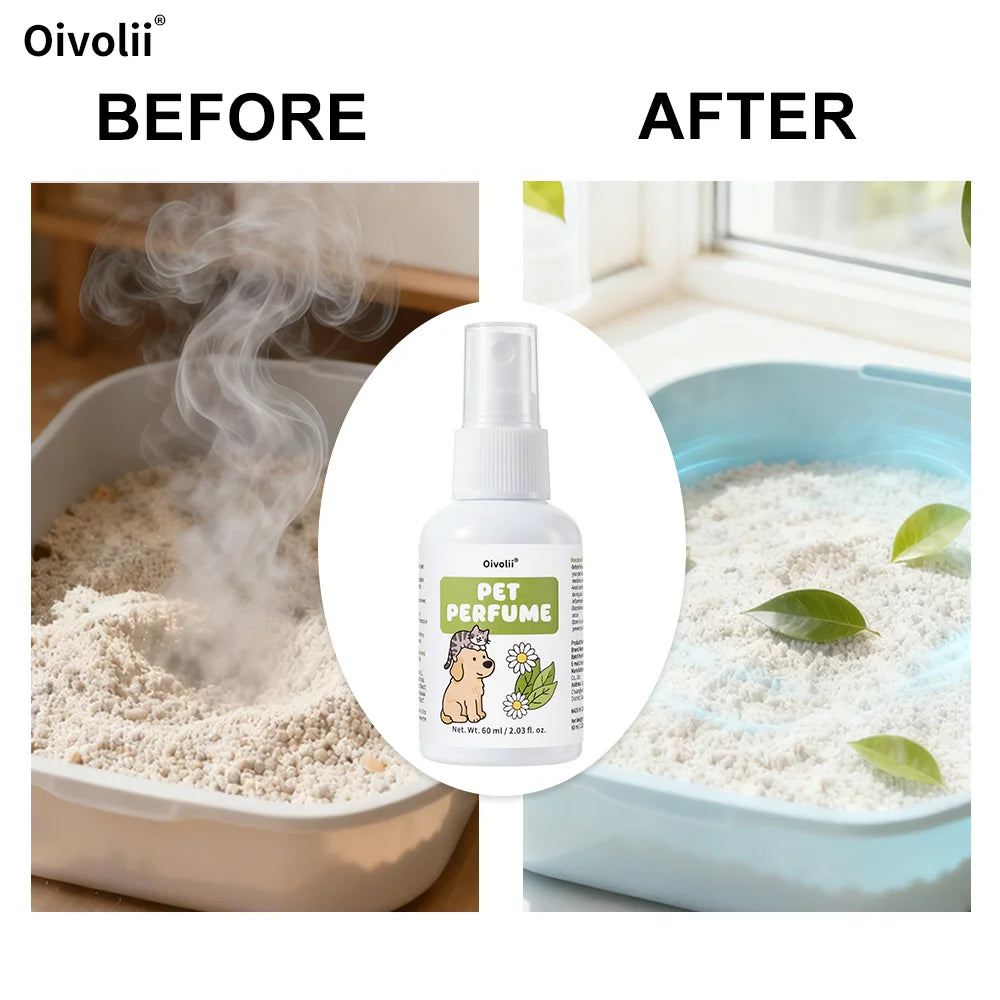 Pet Perfume Spray for Dogs and Cats | Plant-Based Long Lasting Deodorizing Floral Fruit Fragrance