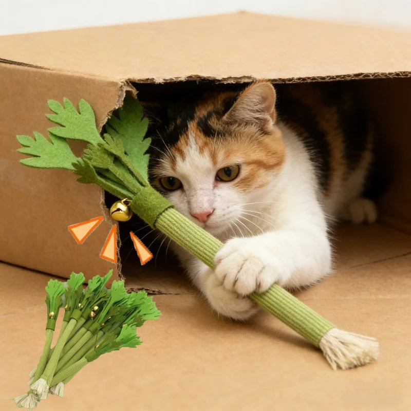 Catnip Cat Chew Toy – Interactive Teeth Cleaning & Self-Play Molar Stick