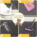 Waterproof Double Layer Cat Litter Mat – EVA Litter Trapping Pad with Non-Slip Design for Cat Litter Boxes