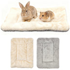 Reversible Plush Winter Pet Bed Mat for Small Animals | Soft Warm Sleeping Pad for Hamsters, Rabbits and Cats