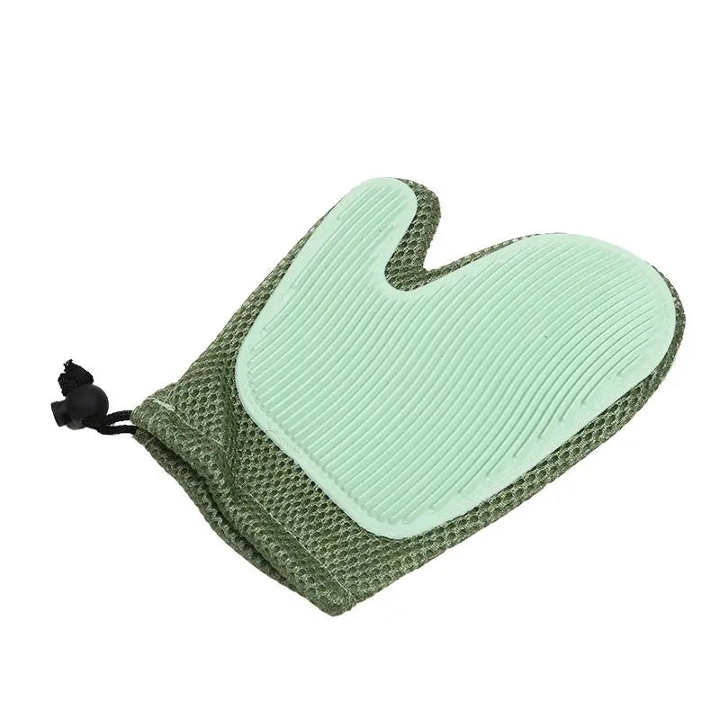 2-in-1 Pet Grooming Glove for Dogs & Cats – Hair Remover Mitt, Deshedding Brush & Gentle Massage Tool