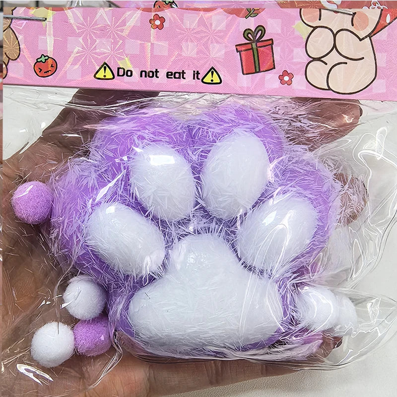 Cat Paw Squishy Toy Cute Soft Stress Relief Squeeze Fidget Toy
