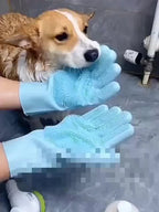 Silicone Pet Grooming Gloves for Dog and Cat Bathing Hair Removal Massage Brush