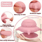 Pet Silicone Breast Feeder, Multifunctional Pet Pacifier Feeder, Puppy Feeding Bottles Food Storage Container for Kitten Dog Cat