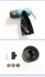 LED Dog Poop Bag Dispenser with Light – Portable Pet Waste Bag Holder