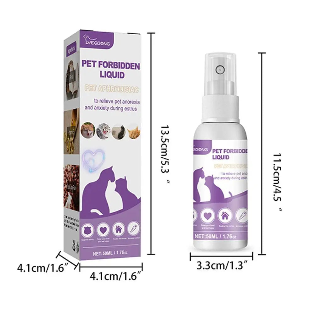 Pet Calming Pheromone Spray for Dogs and Cats | Anxiety Relief and Deodorizing Pet Care Spray