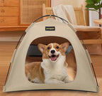 Tent Shape Cat Beds Removable Convenient Storage Pet Bed Portable Outdoor Travel Sunshade Cat and Dog Tent Pet Essentials