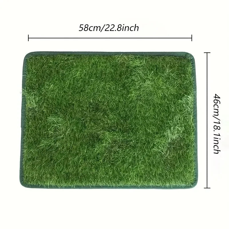 Artificial Grass Pet Lawn Mat – Washable and Reusable Dog Potty Training Grass Mat for Indoor and Outdoor Pets