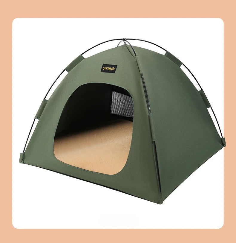 Tent Shape Cat Beds Removable Convenient Storage Pet Bed Portable Outdoor Travel Sunshade Cat and Dog Tent Pet Essentials