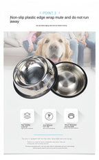 Stainless Steel Pet Bowl – Durable & Easy to Clean (6 Sizes)