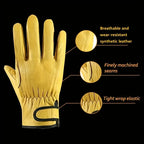PU Leather Work Gloves for Gardening, Driving, Motorcycle Riding and Welding